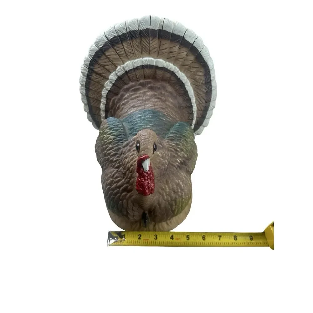 Vintage 1996 Art Line Large Turkey Blow Mold 11” Thanksgiving Table Decor
